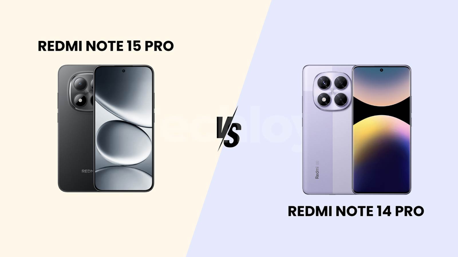Redmi Note 15 Pro vs Redmi Note 14 Pro comparison